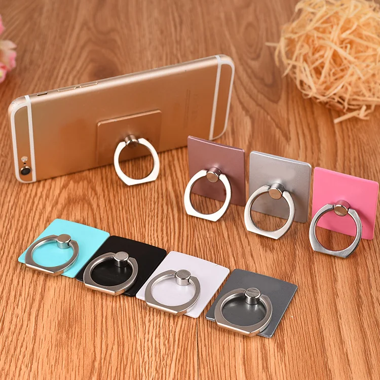 

Phone Accessories Metal Ring Holder Stand for Smartphone Finger Ring Holder Convenient Portable Mobile Phone Ring Holder, Multiple colors