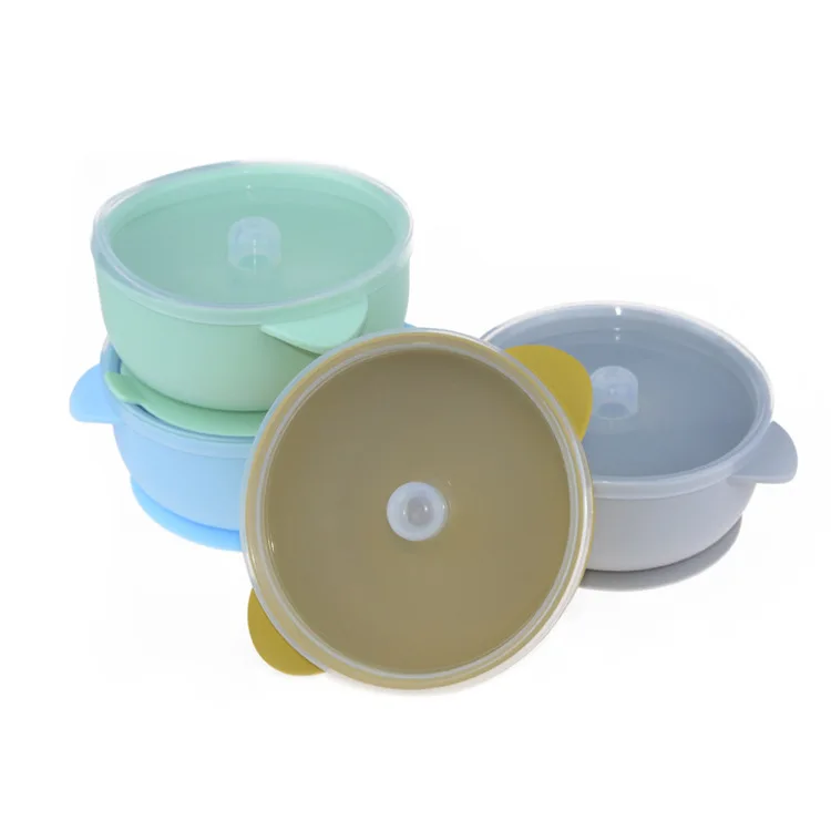 

New Design Food Grade Baby Feeding Bowl High Quality Custom Silicone Baby Suction Bowl