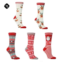 

wholesale cheap top sale new design 100% cotton funky crew christmas socks men women christmas socks