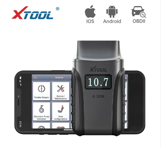 

XTOOL A30M OBD2 Diagnostic Scanner Tool Automotive Full System With 21 Kinds of Special Functions XTOOL A30M Code Reader