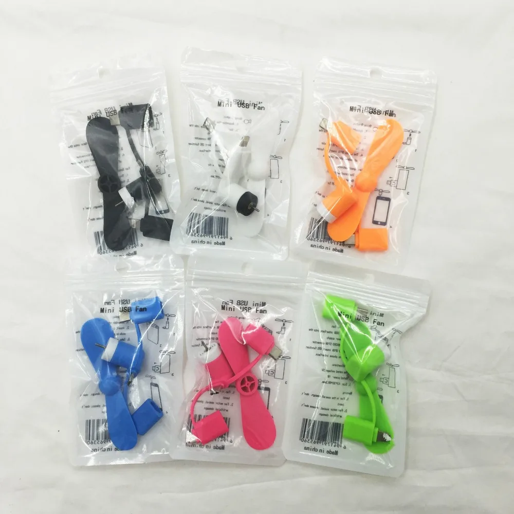 2020 Universal 3 in 1 for 8 Pin for Lighting for type C for micro usb Portable Charge Custom Logo Mini Smart Cell Phone USB Fan.jpg