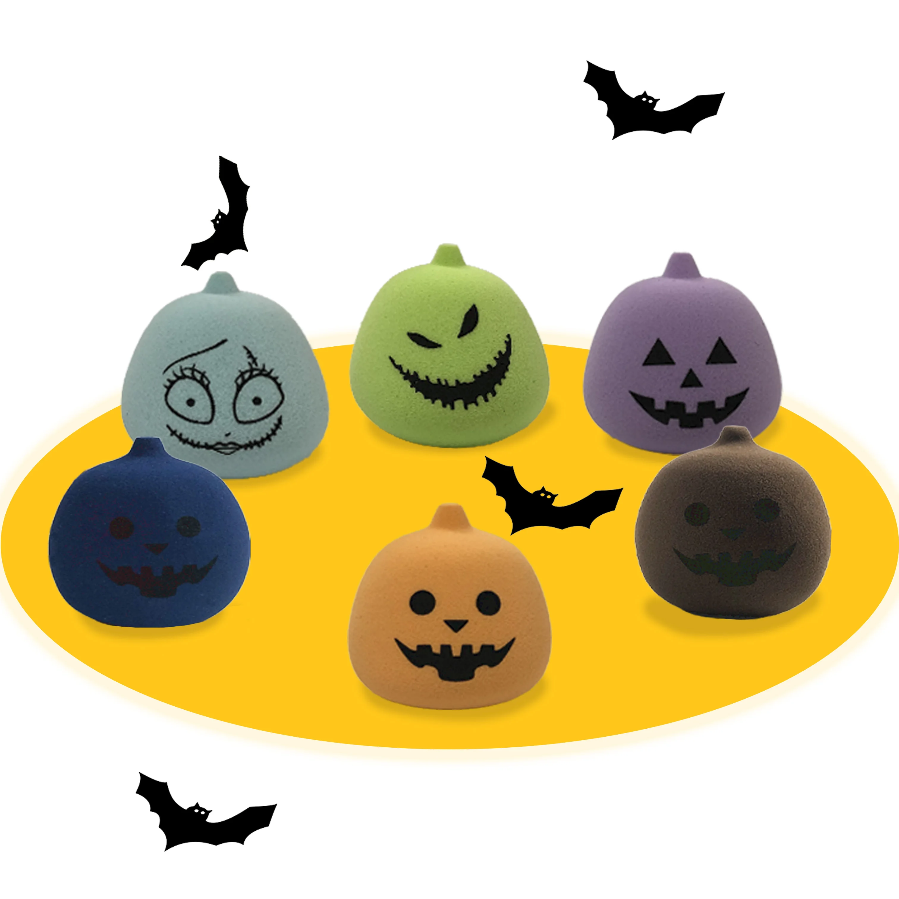 

Hallowmas/ Halloween Exclusive Restriction Makeup Mini Sponge Popular Pumpkin Shape Beauty Sponge Customized, Multiple colors for customization