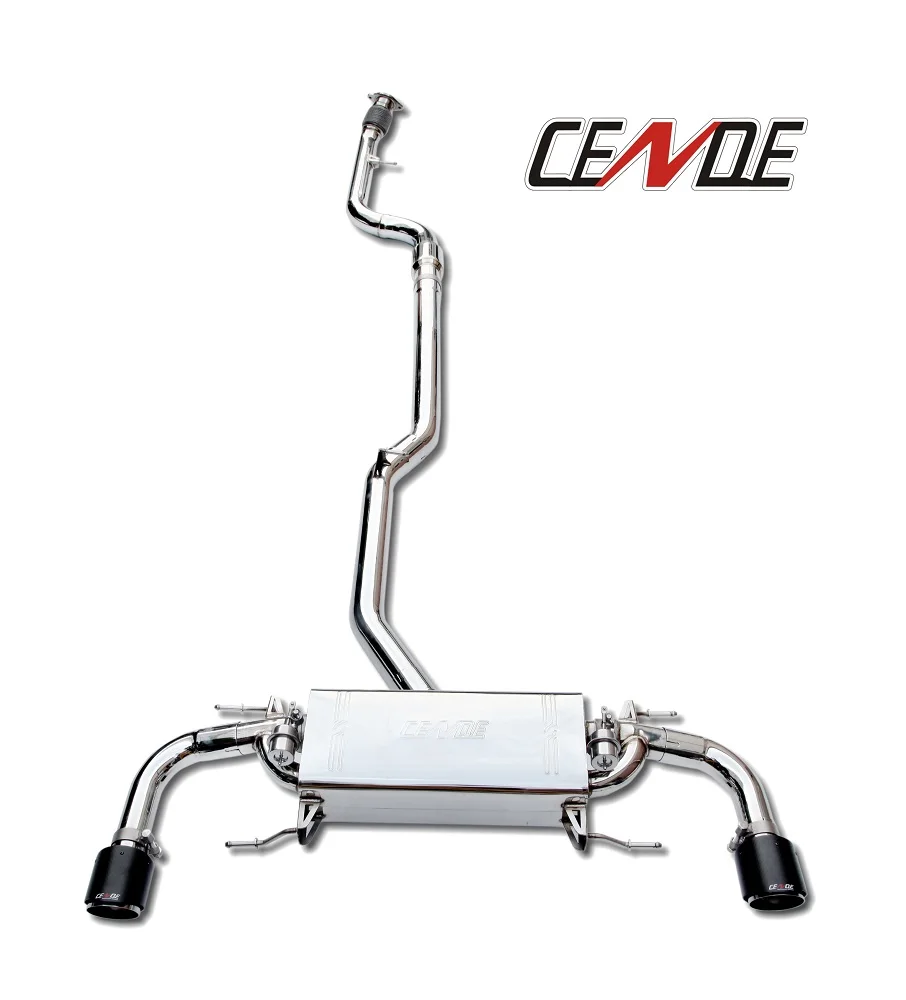 CENDE Car Parts Stainless Steel carbon fiber exhaust pipe for Alfa Romeo Guilia Stelvio