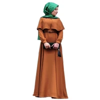 

Islamic Moslem Long Dress Cloak Plus Size Women Clothing Arab National Robe Abaya