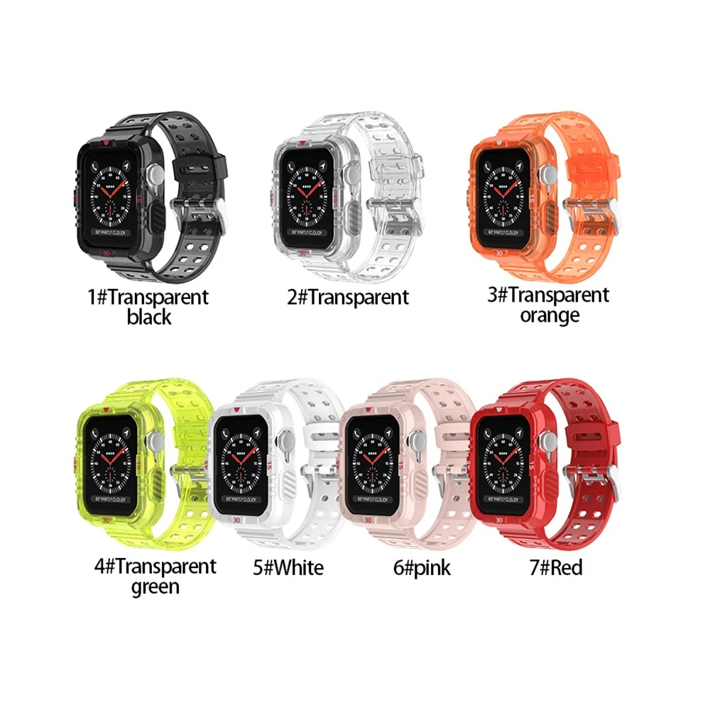 

On Sale Smart Watch Strap TPU Protective Cover Bracelet for Apple Watch Series 8 9 7 tpu replacement band 41m