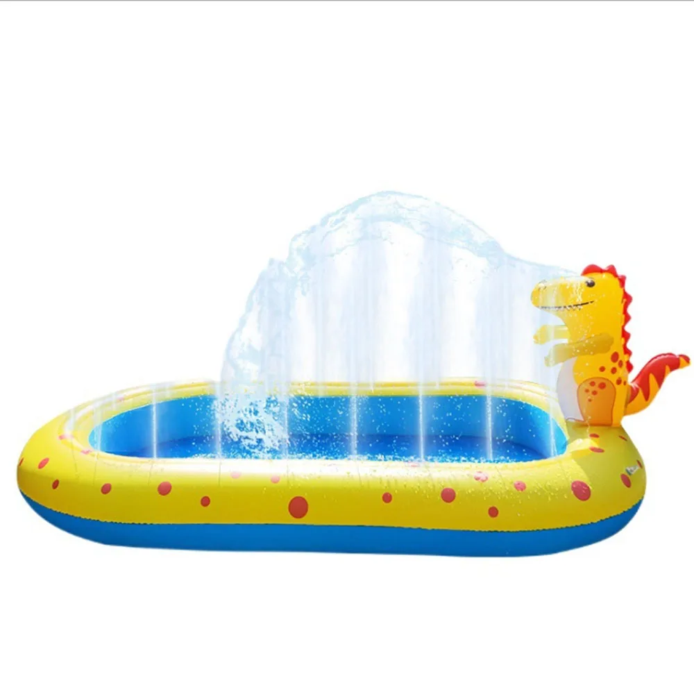 

Kids inflatable swimming pool, PVC outdoor dinosaur sprinkler pad, Air Pool used swimming pool water toy pool, As picture or customized