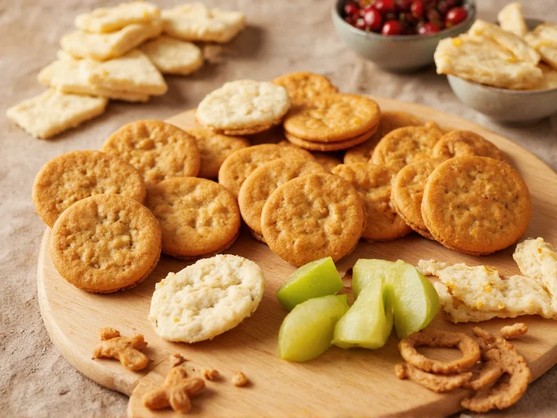 Assortment of homemade flavored crackers