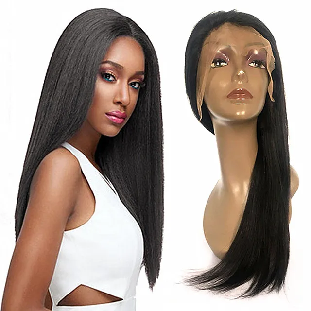 

100% Natural Virgin Brazilian Human Hair Wigs Swiss Lace Front Cheap Cuticle Aligned Straight Hair Transparent Lace Wig Vendor