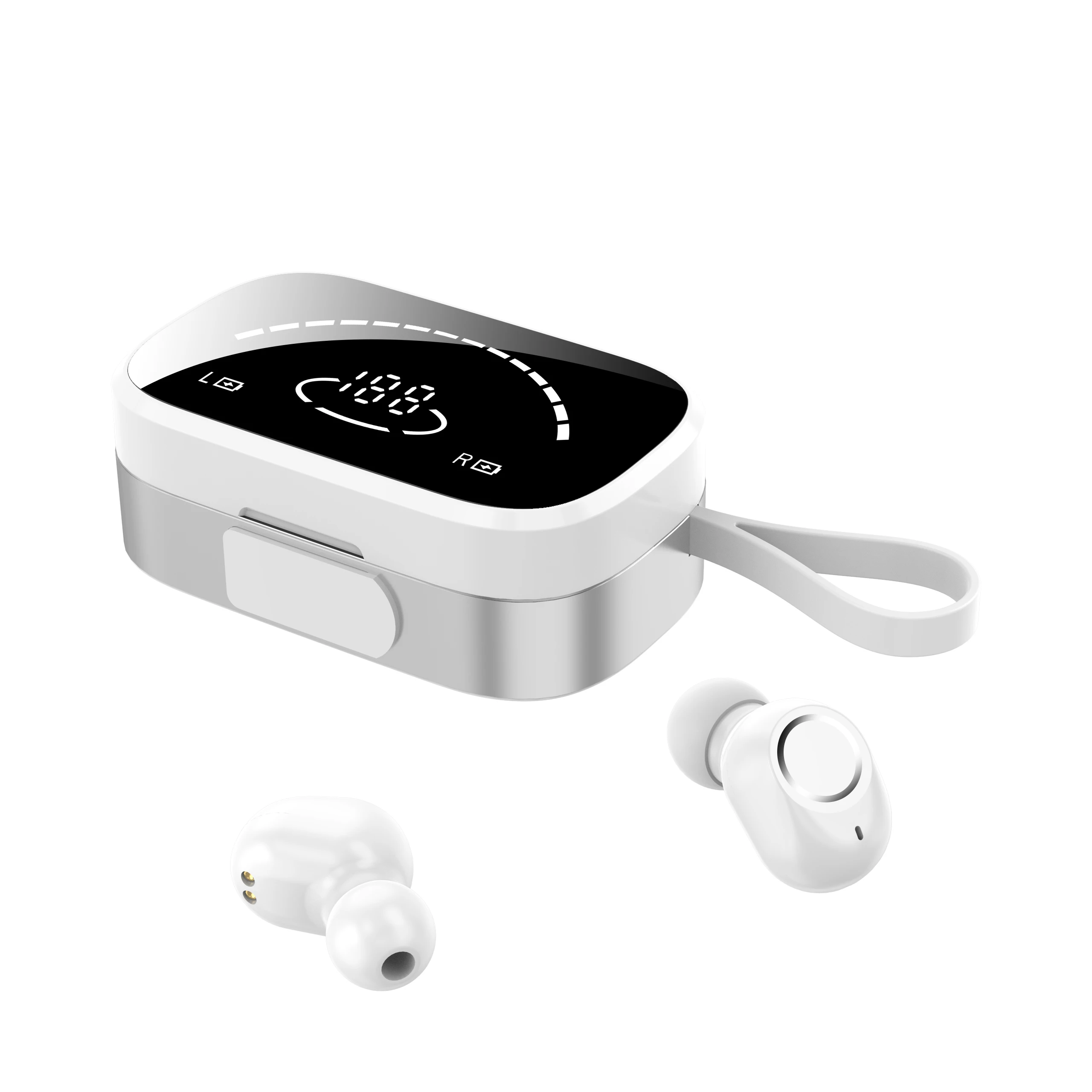 

Newest Smart Touch LED Display Headphones Mini Wireless Gaming Earphones TWS K2