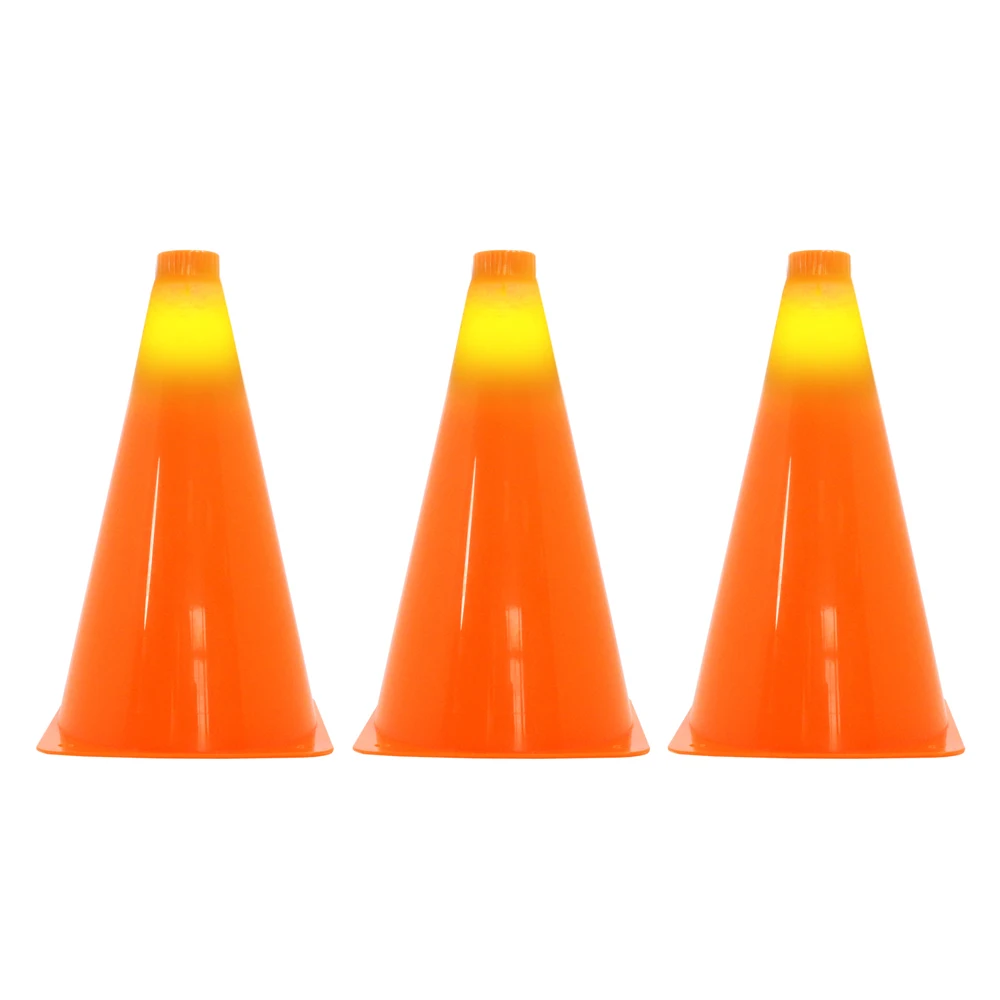 LED Light Up Marking Warning Speed Agility Sport Cones With Holes For Soccer Basketball Football Athletics Drills Training