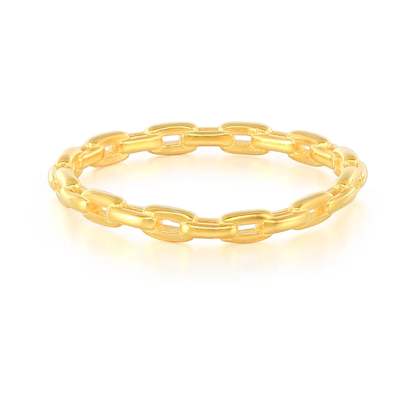 

ROXI 2021 Women's Banquet Jewelry Gold Plated ring ins simple wild chain personality female ring, Gold color
