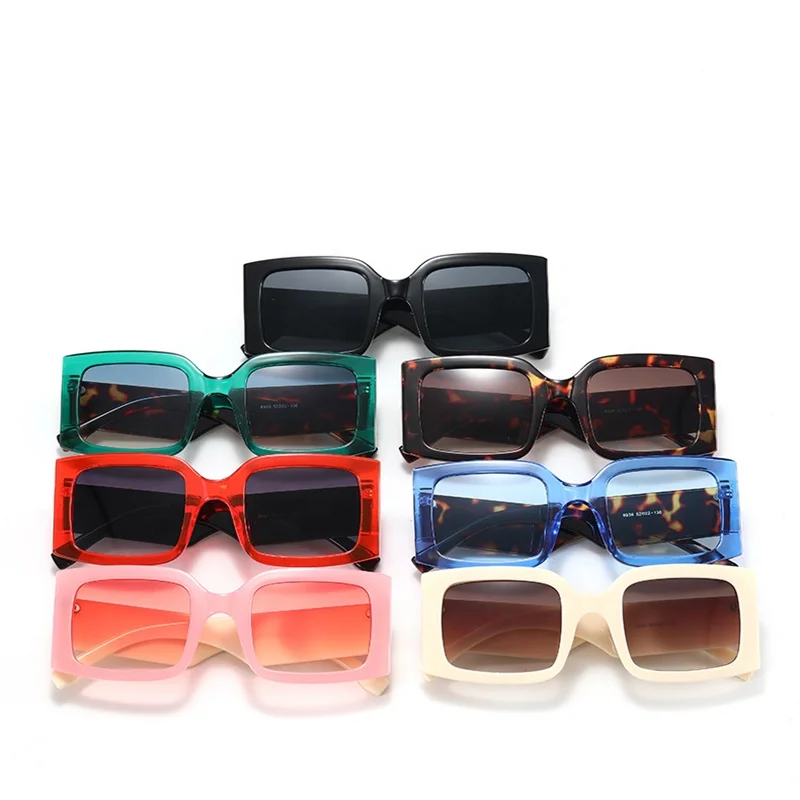 

Square Oversized Colorful Vintage Sunglasses Fashion Luxury Sun Glasses, 7 colors