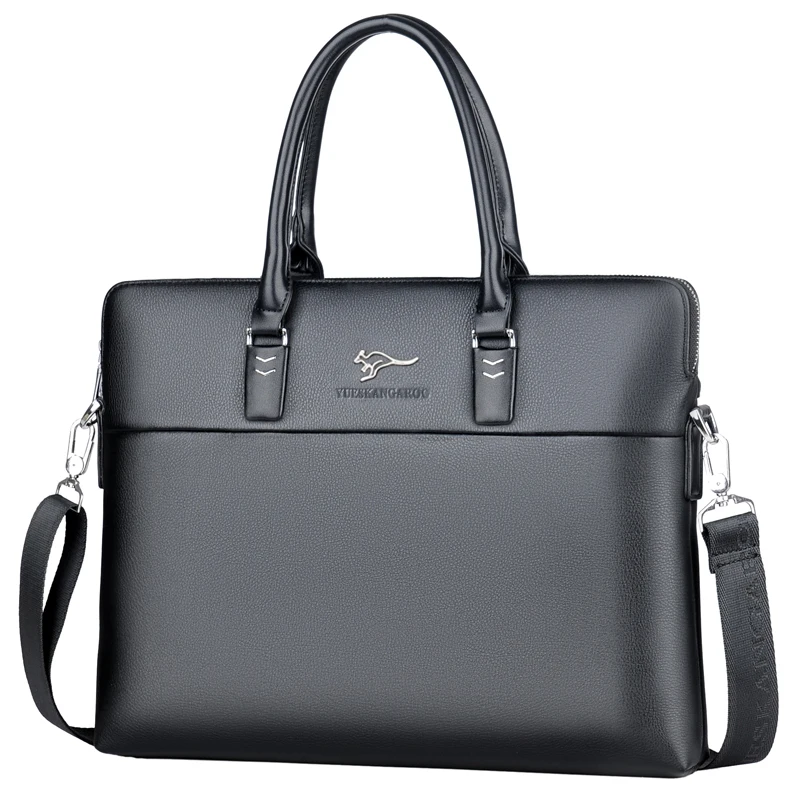 

Men's briefcase horizontal business handbag retro leisure backpack fashion large capacity messenger bag
