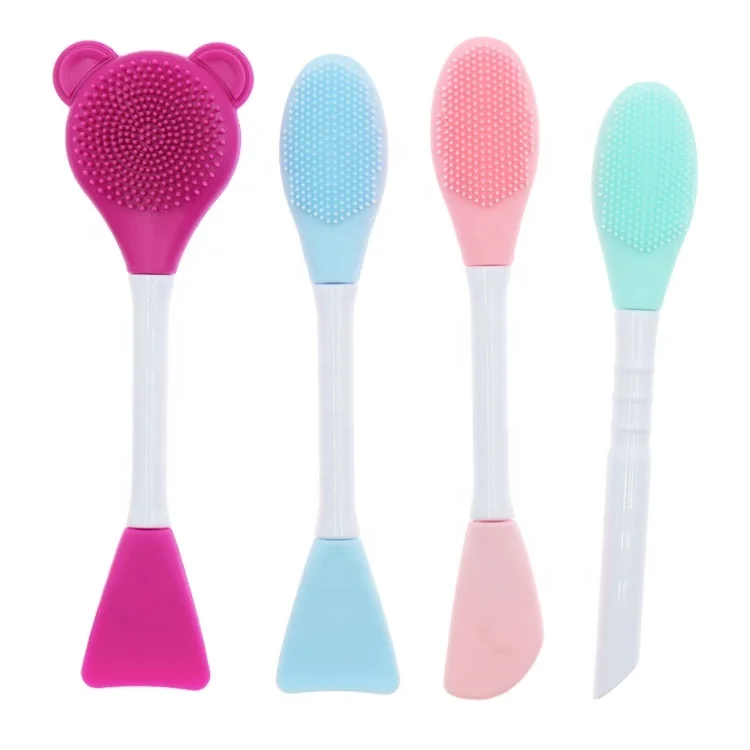 

New Arrival 3 Pcs Silicone Brochas De Silicona Face Mask Brushes, Pantone color