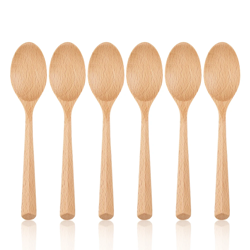 

Wholesale Natural Wooden Meal Spoon Cutlery set salad coffee wooden fork and spoon, Natural color