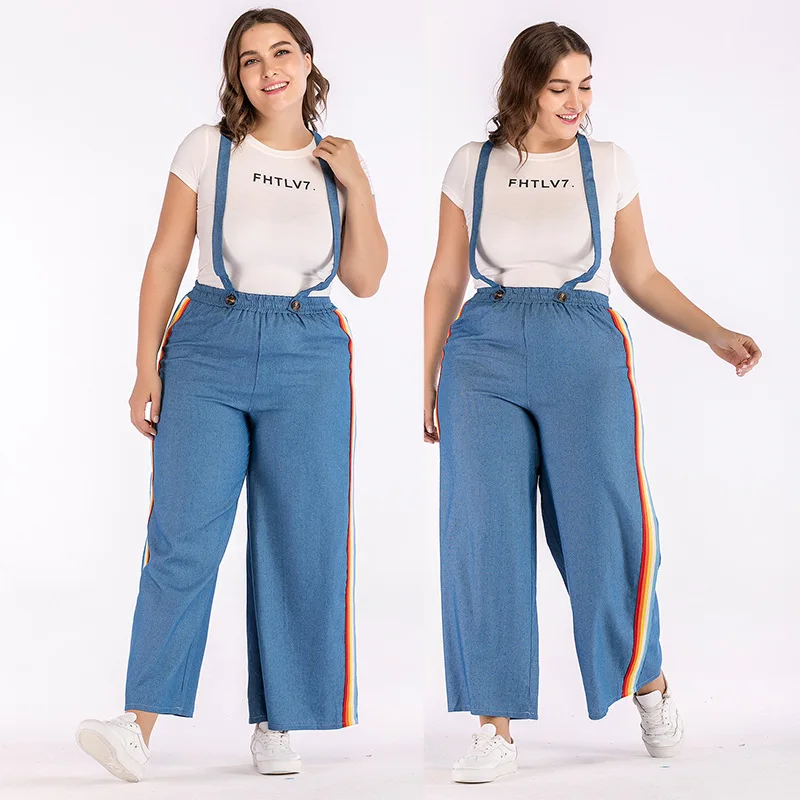 

wholesale Casual cute pants real shot plus size women's plus size Wide Leg pant