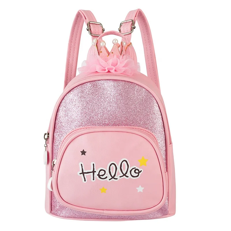 

Heopono Durable PU Leather New Arrival Fashion Cute Children Kindergarten Lovely Bag Small Mini Girls Backpack for Kids, Can be customized