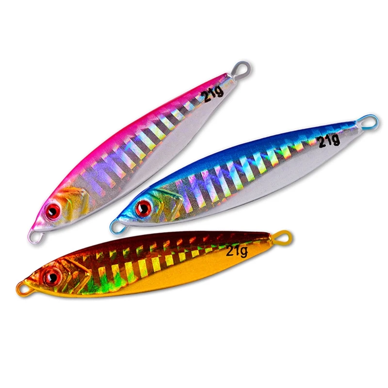 

2021 Wholesale Jigs Fishing Lures 14g 21g 30g Sinking Metal Spoons Jigging Bait For Saltwater, A/b/c/d/e/f/g