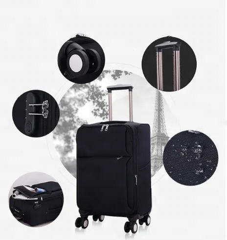 

Multi-function lightweight travel trolley luggage 5 pcs travel trolley luggage suitcase set trolley luggage with laptop compart, Red,coffee,black,purple