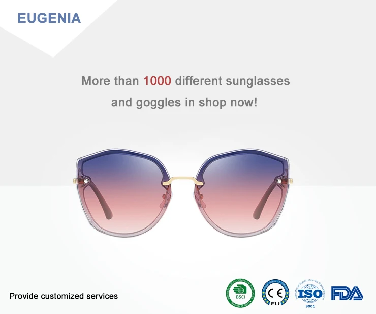 Eugenia oversized cat eye sunglasses from China-3