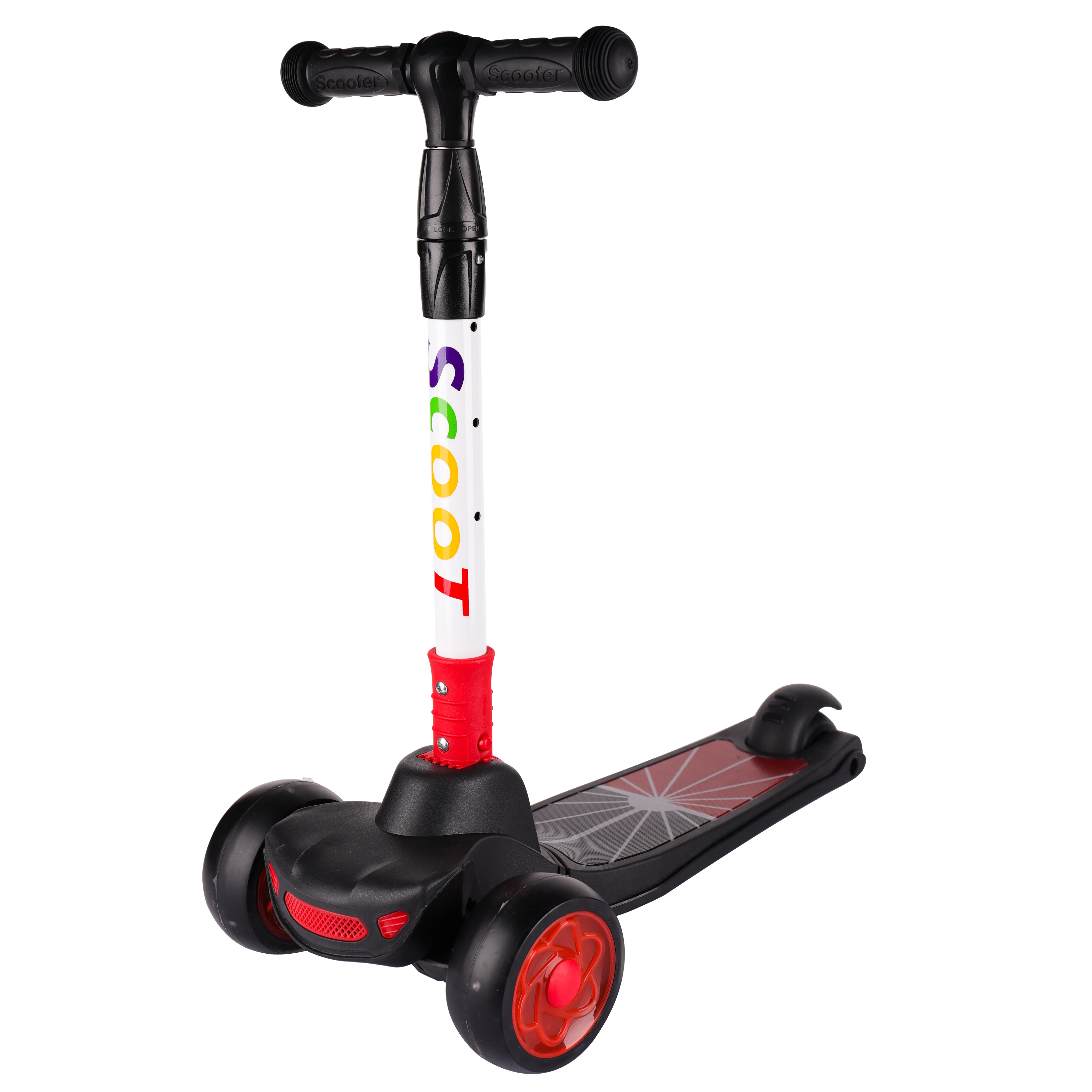 

Non-slip grip handles are suitable for adjustable scooters used by children of multiple ages