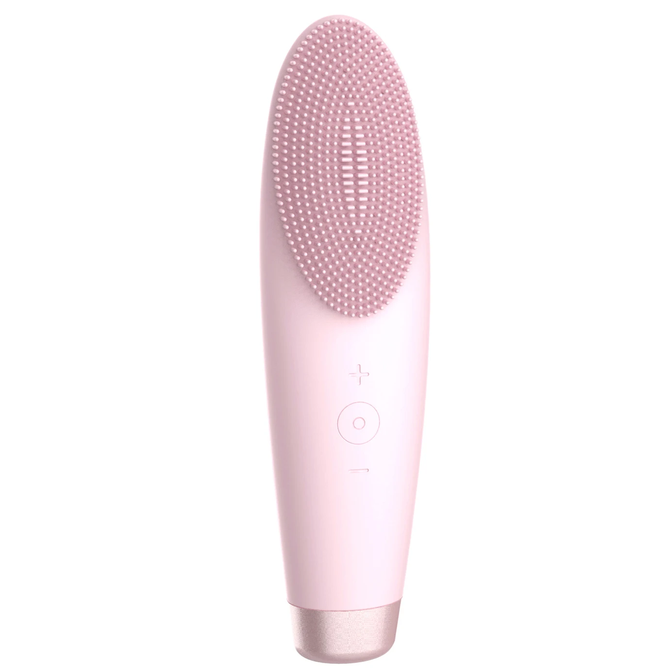 

LULA Portable Small Sonic Facial Cleaner Private label Electric Makeup Remover Ultrasonic Silicone Facial Cleansing Brush, White pink blue