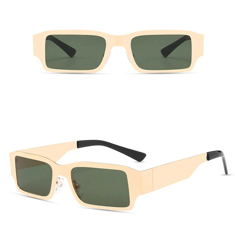 

Design cool fashion tendency metal classic square eyewear with bag