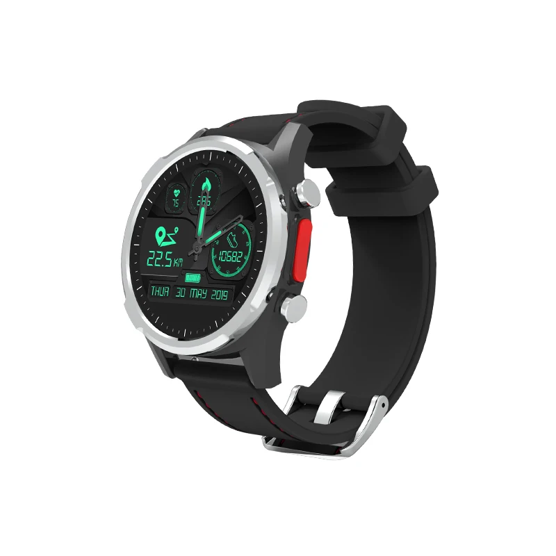 

Luxury HRV Heart Rate Monitor Stress Mood Nervous Monitor Fitness Age Call GPS Chip Built-in Sport Smart Watch for Sport, Black, blue, red or oem color
