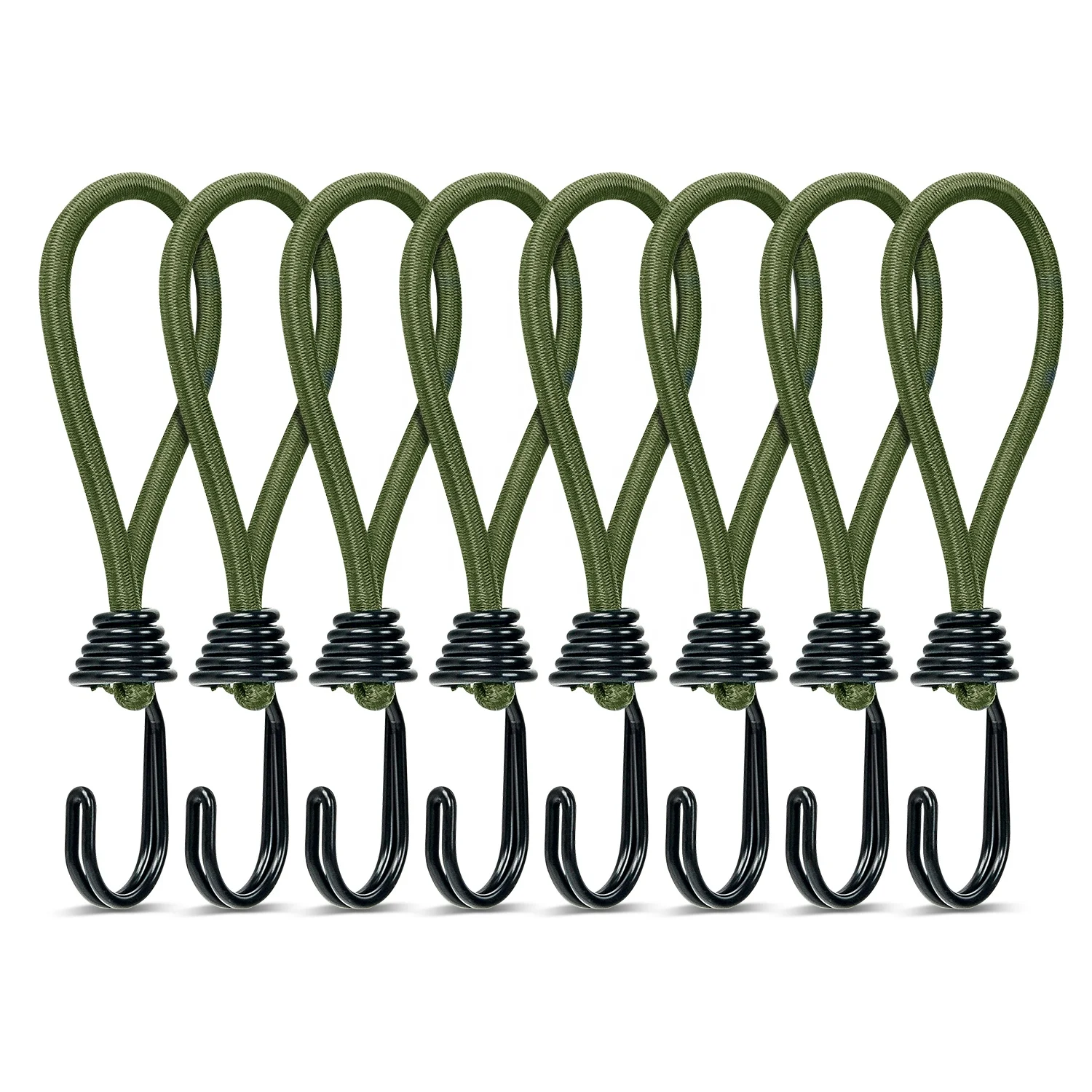 

Adjustable Mini Bungee Cord Rubber Elastic Cord With Hook 8 Pieces 16 cm