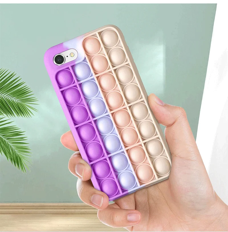 

New product mobile waterproof cover for iphone phone accessories 3D popping cellphone case stress reliever phone case