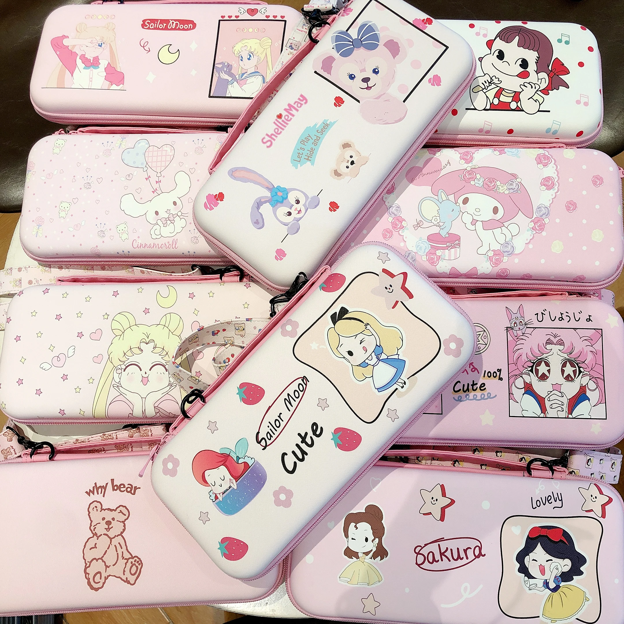 

Cute Fashional Carrying Case For Nintendo Switch Protective Bag For N-Switch Carry Bags Handbag Cover, Pink