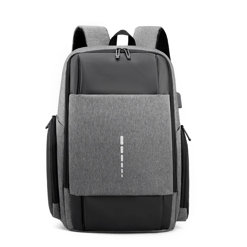 

trendy sports canvas backpacks high school computer backpacks unisex outdoor backpack with USB, 3 colors