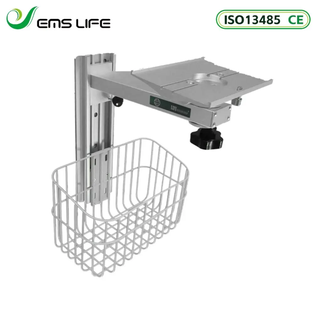 Medical Furniture Aluminum Alloy Wall Mount Stand Patient Monitor Wall Mount with Bracket for Contec GE