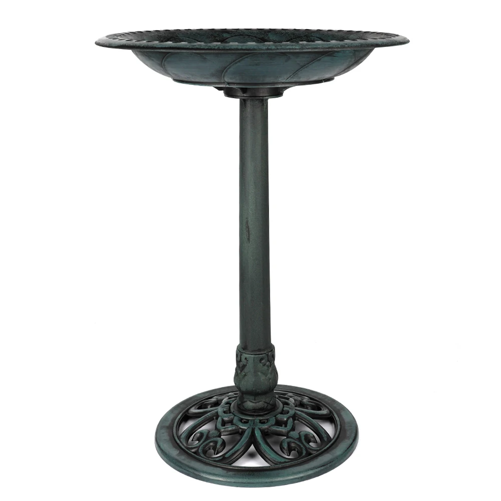 

Family Use Green Color Plastic Garden Decoration Bird Water Bath