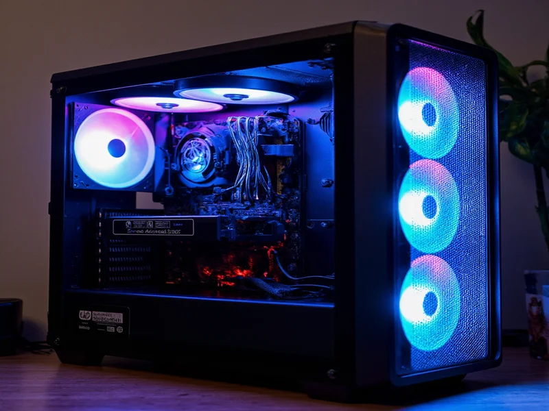 DIY PC case ventilation pattern testing setup