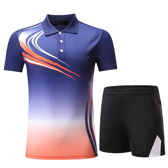 New Coming Design Sportswear Table Tennis Wear Sets Custom Your Own Team Table Tennis Jersey Uniform Kit