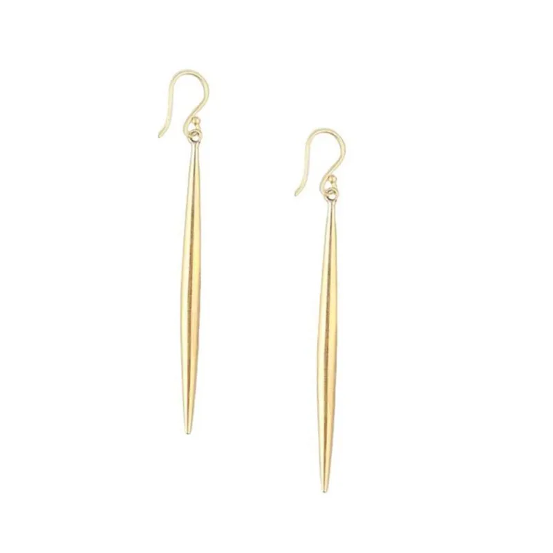 

Minimalist Jewelry 18K Gold Plated Stainless Steel Big Long Gold Bar Earring, Gold, silver, rose gold color