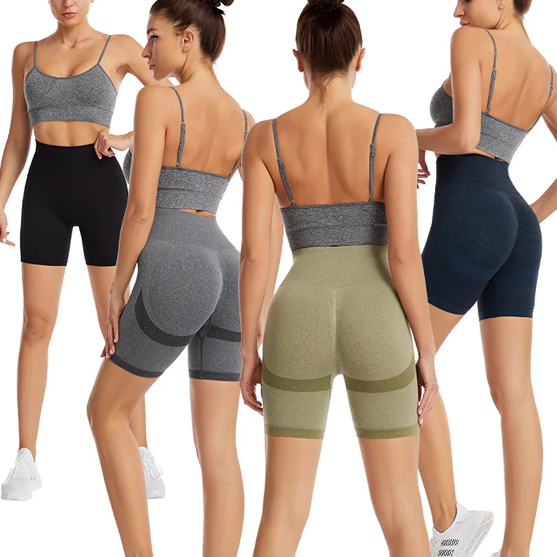 

Wholesale 10colors Women High Waist Biker Shorts Seamless Butt Lifter Yoga Shorts, Printed