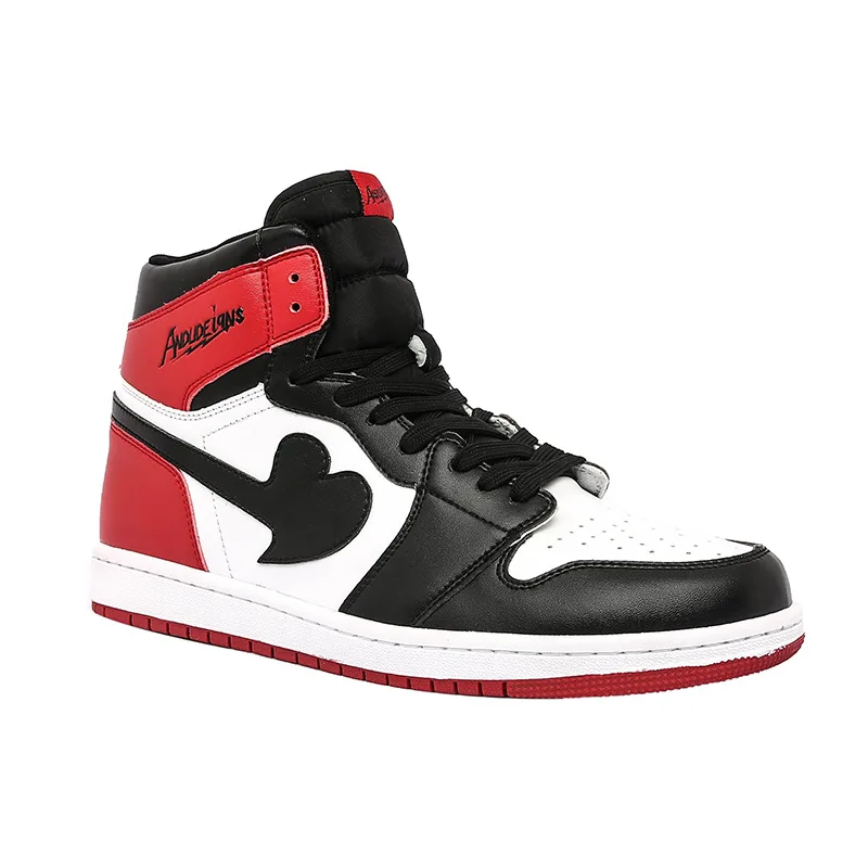 

Private Label custom basketball shoes logo leather shoes Casual Men Sport Shoes Sneakers, Black