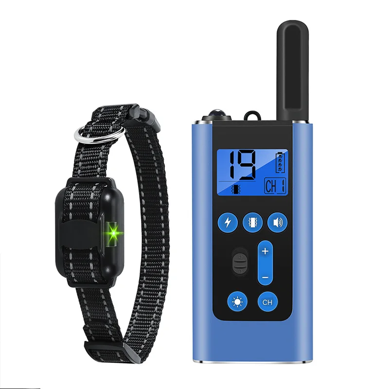 

PPYOU Waterproof 800m LTE Remote Pet Accessories Dog Bark Collar, Blue/black