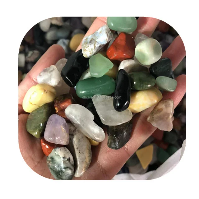 New arrivals 15-25mm cheap Various crystals healing stones natural colorful mix quartz crystal tumbled stones for sale
