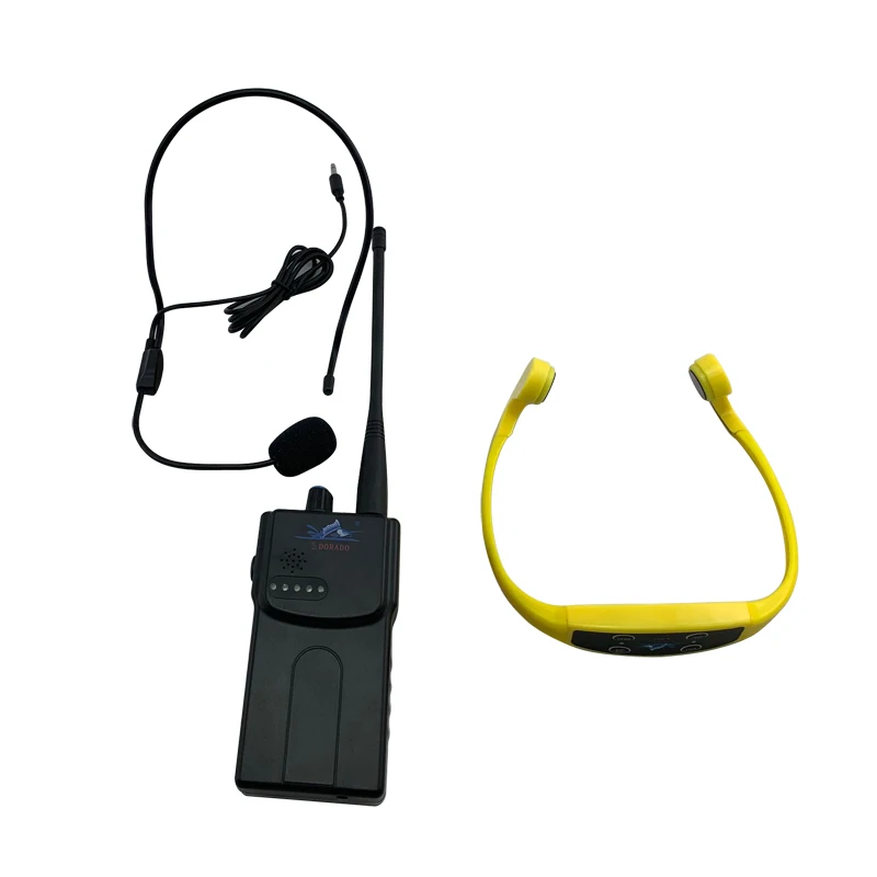 

Hot Sale H-907 Wireless Bone Conduction Headphones Lightweight Waterproof Walkie Talkie Headsets, Yellow, black