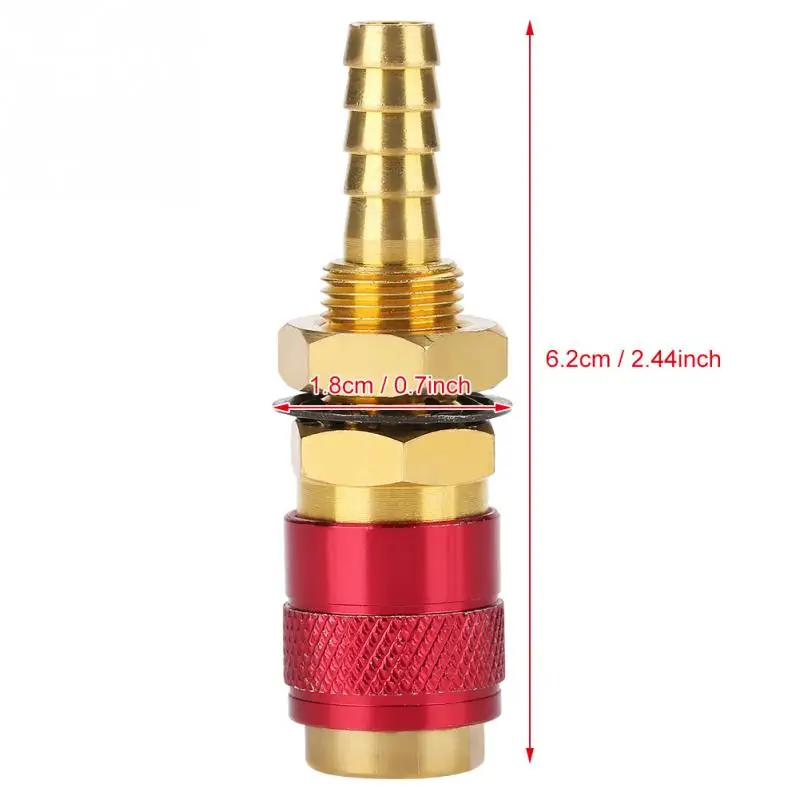 

Brass Water Cooled & Gas Adapter Quick Connector Fitting For TIG Welding Torch