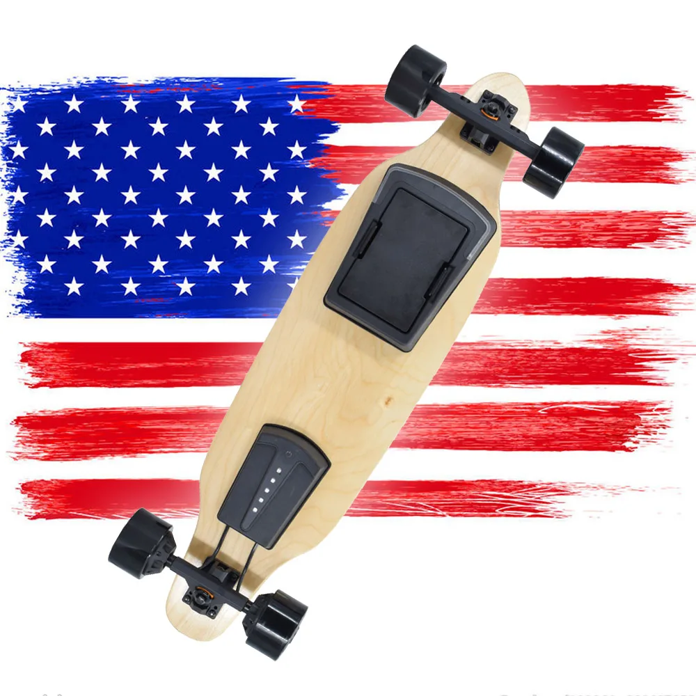 

USA FREE SHIPPING Professional buyers wireless control smart long range Dual motor e-skateboard electric with lithium battery