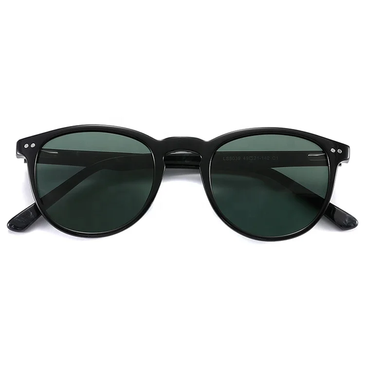 

2021 Hot selling round fashion acetate PC unisex sunglasses