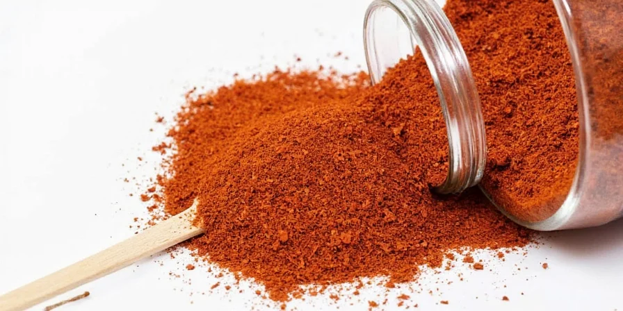 Spice Rack with Red Pepper Flakes