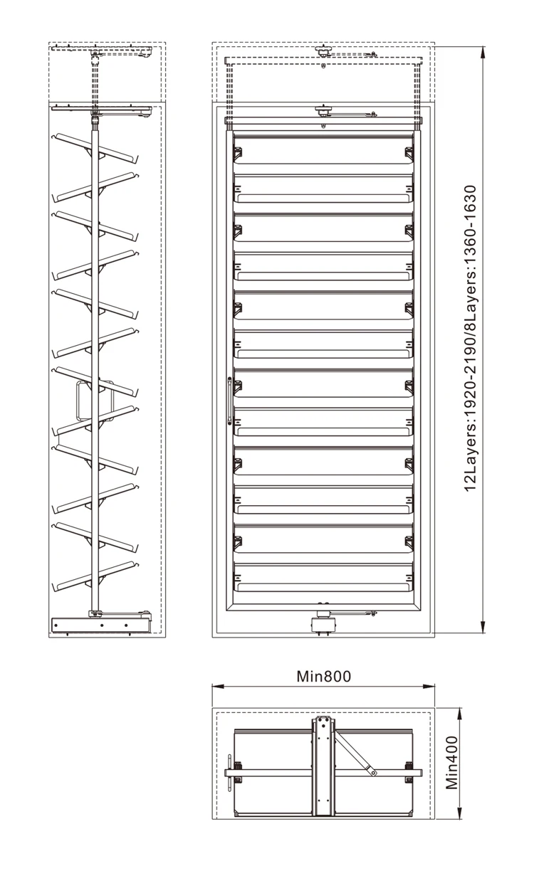 Bedroom closet wardrobe soft closing rotating shoe holder revolving shoe rack storage organizer