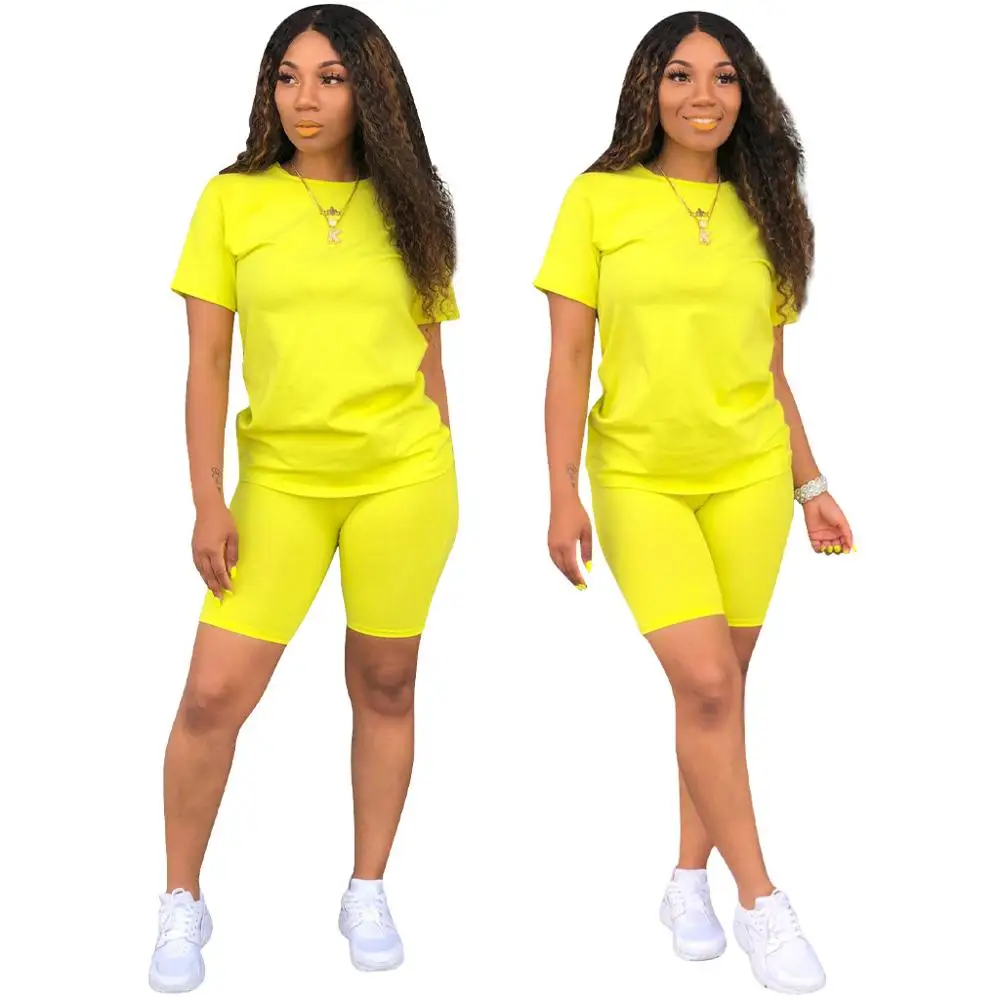 

2021 Sexy clubwear 2 piece set solid color two piece sets women sport clothing