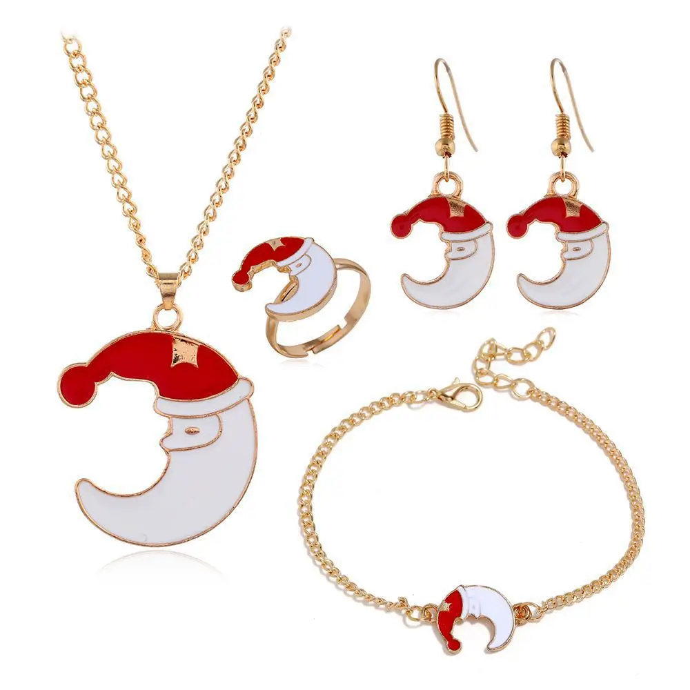 

Fashion Gold christmas jewelry set set for women Wholesale ND2109257