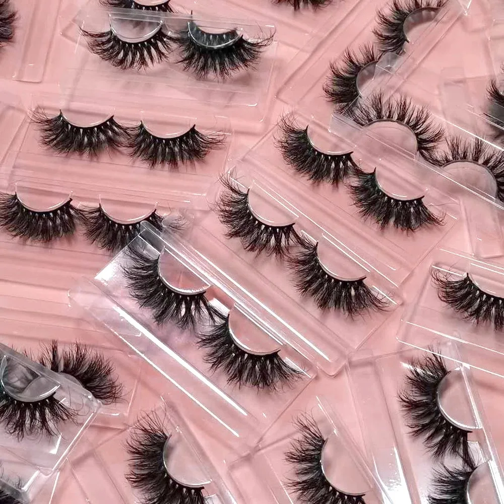 

Natural Comfortable Mink Cruelty Free Eyelashes,Eyelashes Mink 25Mm,Mink Eyelashes Set, Customized color